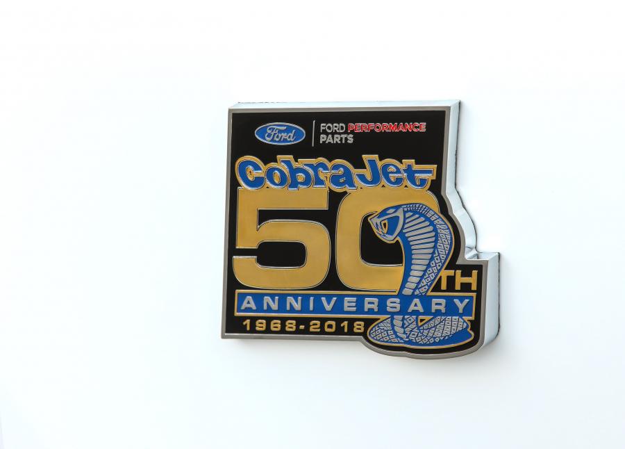 Логотип Ford Mustang Cobra Jet 50th Anniversary 2018 года  (фото 8 из 9)